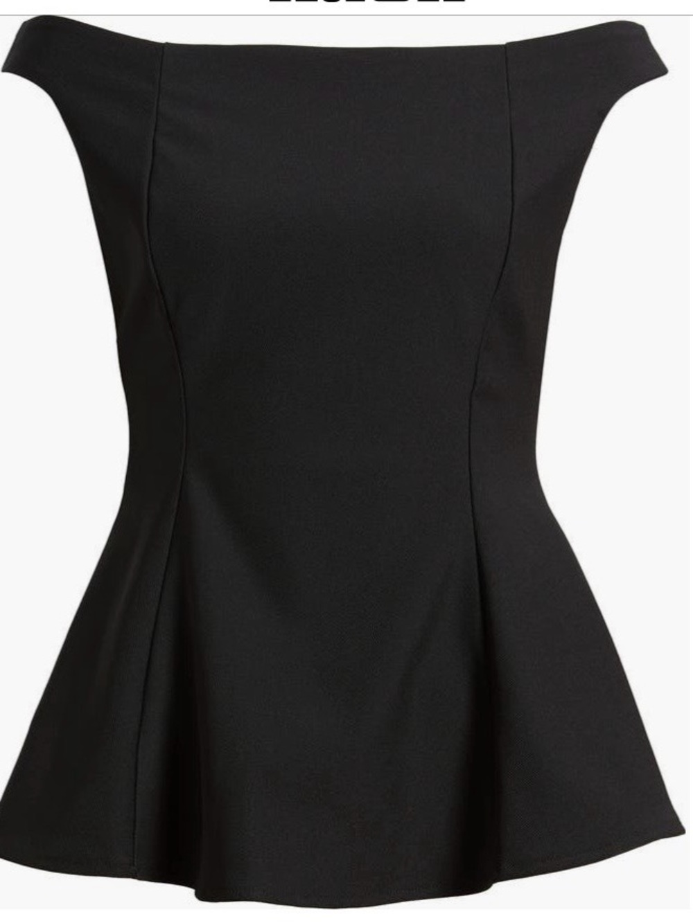 Mango Off The Shoulder Peplum Top (Size Small) NWT